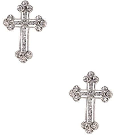 VALICLUD 2st Kreuz Brosche Haargummis Broschennadel Frauen Brosche Kristallkreuzbroschen Brustklammer Für Frauen Ansteckbrosche Gürteltasche Mit Strasssteinen Fräulein Kreuzen Schmuck