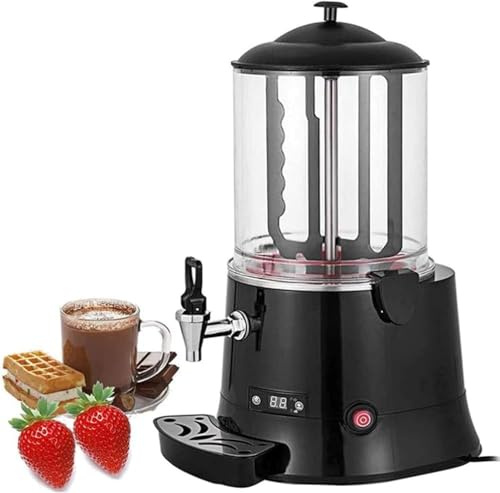 ZYJIX Máquina Eléctrica para Hacer Chocolate Caliente, Dispensador Comercial, Calentador para Calentar Chocolate, Café, Leche, Té, Jugo - 10l