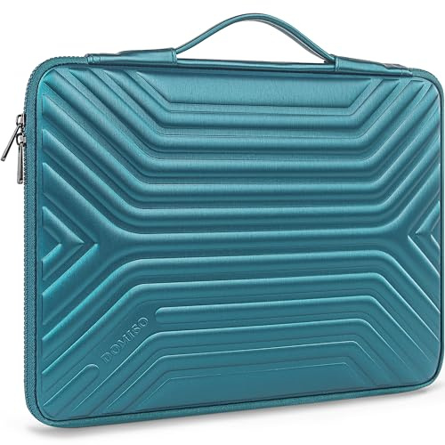DOMISO 17-17.3 Inch Laptop Sleeve Case with Handle, Waterproof Shockproof Laptop Protective Carry Case for Dell, HP, Acer, MSI, Lenovo,Teal
