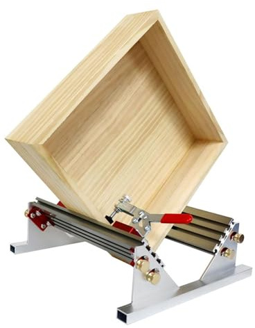 Oreilet Drawer Jig Locator, Right Angle Drawer Clamp Clip Positioner, 1/2in‑16in Adjustable Spline Jig Clamp, for Milling Table Saw Machines