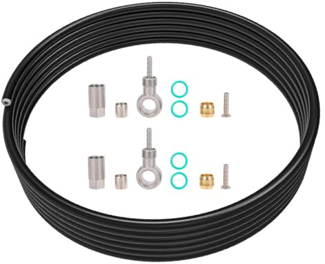 HOUSON BH90 Brake LINE Set | 3m High-Pressure Hose + 4X Pure Copper Olives/Needles | for XT/XTR/SLX/Saint M9100-M820 | 5-Line Compatible