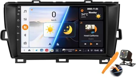 Y200s,YLOXFW Android 15.0 Coche Radio 2 DIN Estéreo para Prius 3 2009-2015 GPS Sat Navi 9''Cartablet Multimedia Vídeo Reproductor BT FM Receptor con Carplay 4G 5G WiFi DSP SWC