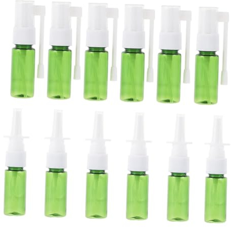 iplusmile Lot de 12 Flacons Pulvérisateurs en Pet 15ml pour Liquides Médicaux Fonction Anti-fuite, pour Transport et Voyage en Paquet à Main