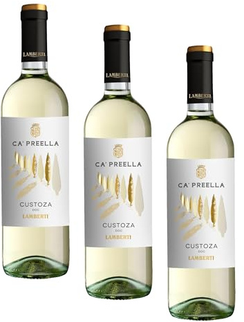 Lamberti CA' PREELLA Custoza DOC - Vino Bianco, 750 ml (Confezione da 3)