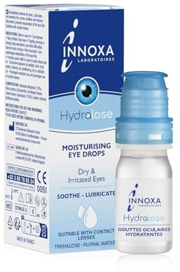 INNOXA Laboratoires - Moisturizing Eye Drops – Quickly Hydrates and Soothes Dry, Irritated Eyes – Relieves Contact Lens Discomfort – Preservative-Free – Made in France – 10ml