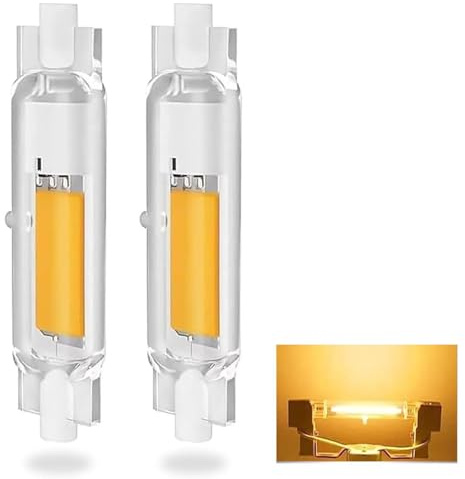 ACAATVE R7S LED 78mm Dimmbar | 20W R7S LED Lampen Ersatz für 200W Halogenstab, Led 78mm Warmweiß 3000K 2000LM, Kein Flackern, 360°Abstrahlwinkel für Stehlampe Wandleuchte Deckenfluter, 2er Pack
