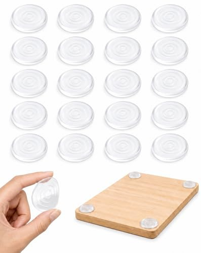 20Pcs Anti Slip Cutting Board Feet Pads Self Adhesive Silicone Pads | 3cm/1.18 Non Slip Furniture Bumper Feet for Cutting Boards Trays Chairs Countertops