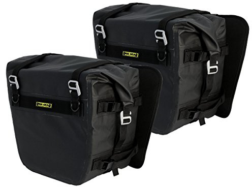 Nelson-Rigg SE-3050-BLK Sierra Dry Satteltaschen, 100% wasserdicht, zur Befestigung an den meisten Abenteuer- und Dual-Sport-Motorradständern, Schwarz