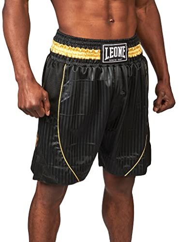 LEONE 1947, Premium boxningsshorts, Unisex vuxen, Svart, M, AB240