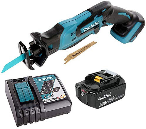 Makita DJR183 18V Li-ion Mini Reciprocating Saw with 1 x 6Ah Battery & Charger