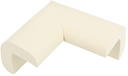 Amig Flexibler und transparenter Kantenschutz für Möbel, Tische, Stühle und andere Möbel, 4 Stück, NBR Gummi, Sicherheit für Babys zu Hause, weiß (CS502)