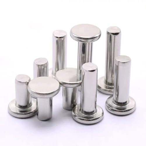 50 STÜCKE M2 M2.5 M3 M4 M5 304 Edelstahl Nieten Flachkopf Vollschlagniete GB109-4 mm, M2.5 50 STÜCKE