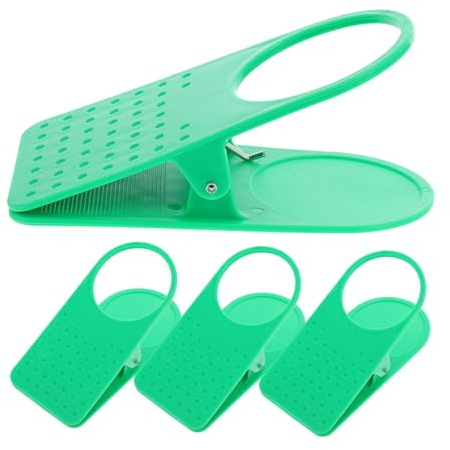 DOITOOL Clip Cup Holder for Desk Side Portable Water Bottle Clamp Teacup Stand Multifunctional No Spill Design for Home Office Use Set of 4