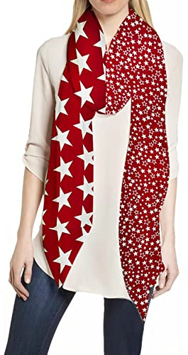 Lina & Lily Damen Schal Tuch mit Sterne Sternmuster