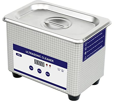 HACLEN Cleaner di Gioielli Macchina Ad Ultrasuoni, Detergente per Gioielli Ad Ultrasuoni da 800 Ml, 42Khz, 35W, Timer, Detergente Ad Ultrasuoni per Gioielli, Anelli, Orologi, Rasoi