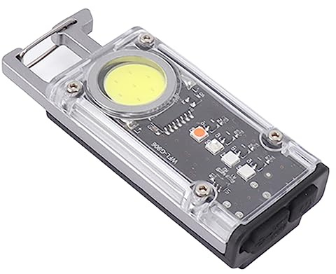 Super Brillante Mini Llavero Linterna COB Luz de Bolsillo Recargable LED Linterna 8 Modos Luz de Trabajo Portátil