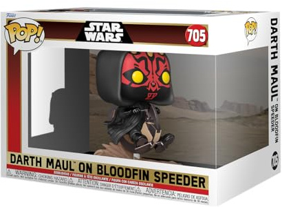 Funko POP! Rides: Star Wars - Phantom Menace - Darth Maul on Bloodfin | Offizielles Sci-Fi Merch - Vinyl Sammelfigur als Regal Deko - Geschenkidee zum Geburtstag für Fans und Sammler
