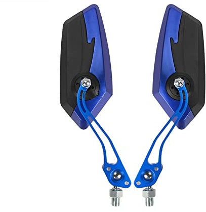 Seitenrückspiegel 2 STÜCKE Glaslinse 7/8 Zoll 22 Mm Fahrradspiegel Lenker 360-Grad-Einstellung Fahrradspiegel Drehbare Fahrradrückspiegel. Lenkerendenspiegel (Color : 1)