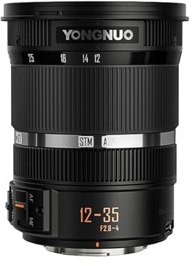 YN12-35mm F2.8-4m DSM Camera Lens Standard Zoom Lens Multi-coated AF/MF with 12-35mm Focal length F2.8-F4 Large Aperture Compatible with G100/GH5/G9/G95/G85/GX9/GX85/GF-10/GF-9/GF-8