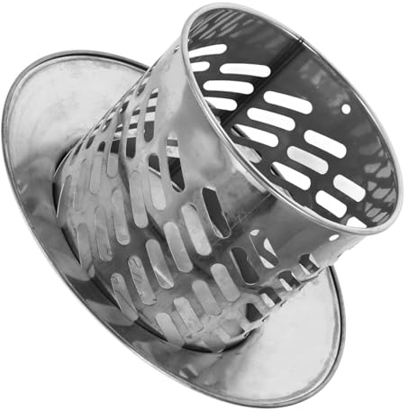 Schornsteinabdeckung aus Edelstahl für Kamin und Schornstein 110mm | Runde Kegelform, Regendichte Ausführung, für Rohre mit 110mm Durchmesser, Silber