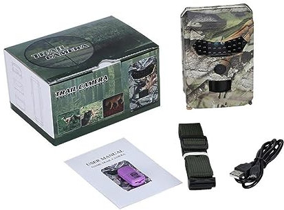ifundom Caméra de Chasse 1080p 26 LED IR, Plastique, Observation