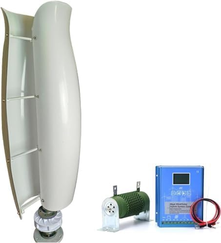 DECAKE Wind Turbine Home Use Horizontal Generator Kits Blades with Controller8000W Tulip Type Vertical Wind Turbine Small Wind Turbine 12V/24V Wind and Solar Complementary Power Supply Sy