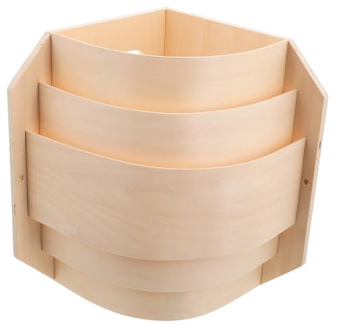 TOGEVAL Paralume per Sauna in Legno Resistente ad Alta Temperatura e Umidità Design Retto Facile da Installare Accessorio Affidabile per Lampada in Casa e Hotel