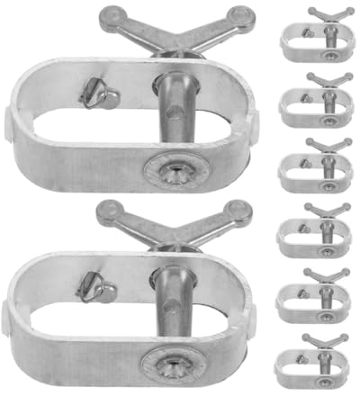 Kisangel 8 pièces Tendeur Câble Acier pour Vigne Tendeur Fil Résistant Treuil Manuel Compact Tensionneur Fil Acier Robuste pour et Piscine