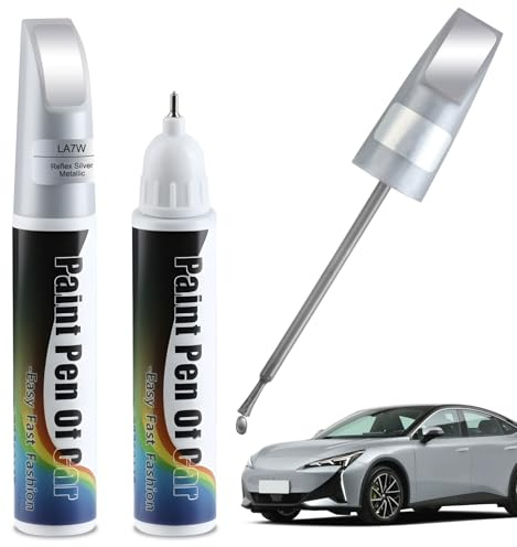 Penriter Vernice per auto, colore argento riflesso, metallizzato, lucido, per graffi auto