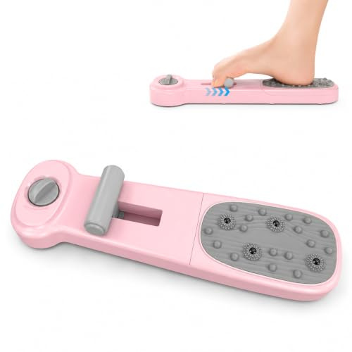 2-in-1 Fußtrainer & Massagegerät, Widerstand verstellbar: Rutschfestes, leises & tragbares Trainingsgerät für Balletttraining, Beinformung, Stärkung der Fußmuskulatur bei Plattfüßen & Plantarfasziitis