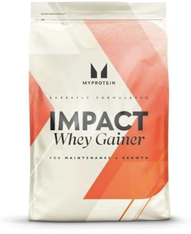 Myprotein Impact Whey Gainer | Strawberry - 2.5 kg | Mass Powder Weight Gainer | 31 g Protein & 50 g Complex Carbs Per Serving | 388 Calories for Strength & Muscle Recovery