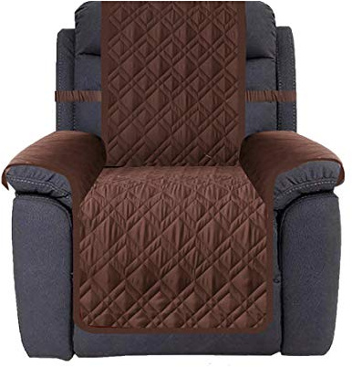 Ameritex Waterproof Nonslip Recliner Cover Stay in Place, Dog Chair Cover Furniture Protector, Ideal Recliner Slipcovers for Pets and Kids (Chocolate, 23)