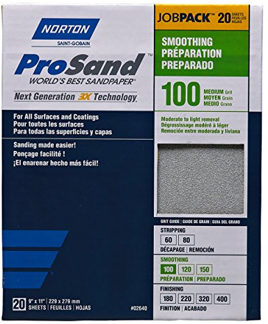 Norton Prosand 9 X 11 Sanding Sheets 100G 20Pack