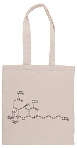 Luxogo Cannabis Einkaufstasche Groceries Beige Shopping Bag