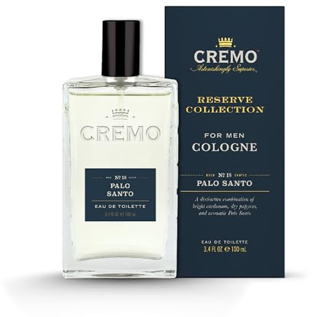 CREMO - Palo Santo Eau de Toilette for Men - Woody Fragrance - Spray 100ml - Gift for Men