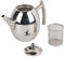 Teiera, Teiera in Acciaio Inox con infusore Removibile, Bollitore per Teiera con Filtro, con Coperchio a Specchio lucido per Casa Hotel (1 L/1000 ml)