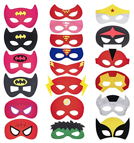 Lahviuu Superhelden Geburtstagsdeko, 20 Stück Geburtstagsdeko Avengers Geburtstag Deko Fasching Kostüm Erwachsene Marvel Geburtstagsdeko