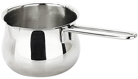Verser Une Louche Bateau de Sauce, réservoir Mousse de Lait en Acier Inoxydable, réservoir Mousse de la Tasse d'artisanat Espresso, Bateau à la crème café, Pot de Lait Latte Saucière (Color : A)