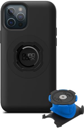 QUAD LOCK Vorbau/Lenker Handyhalterung Fahrrad Kit mit iPhone 12/12 Pro MAG Hülle