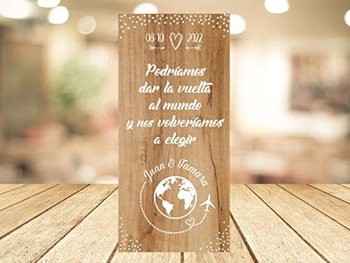 setecientosgramos Decoración Boda | Cartel Boda Choose | 70cm x 150cm