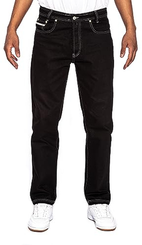 Picaldi® Zicco 473 Jeans | Relaxed Fit | Pantalones de corte zanahoria | Five Pocket Jeans, negro platino, 34W x 34L