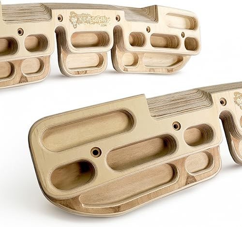 Kletter-Fingerboard/Hangboard aus Holz – Ideal für Anfänger und Profis [ Bouldern Geschenk ]