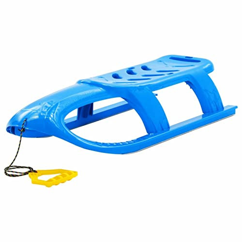 Schlitten für Kinder Blau 102,5x40x23 cm Polypropylen, CIADAZ Schlitten Kinder, Rodel, Schneeschlitten Für Camping, Jagdschlitten
