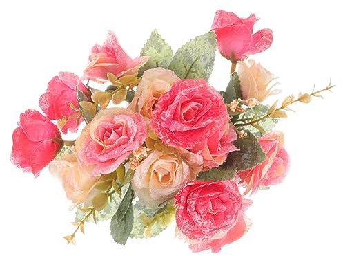 Cabilock 1 Satz Blumendekorationen Kunstblumen in Vase Orchidee Kunstpflanzen Drinnen Künstliche Zimmerpflanzen Zimmerbonsai Kleine Bonsai-verzierung Topfbonsai Blumentopf Esstisch Keramik
