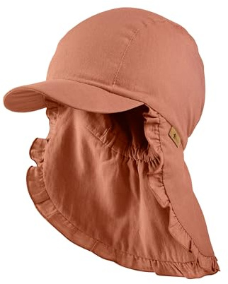 Sterntaler Mädchen Sonnenhut Schirmmütze Nacken Gerüscht