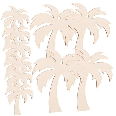 SEWACC 20piezas Decoraciones Colgantes Madera Natural Recortes Sin Pintar Para Manualidades Diy Etiquetas Fiesta Hogar