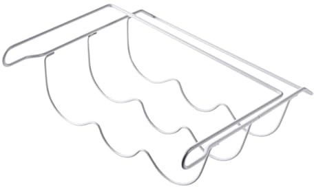 HOLIDYOYO Estante Metálico Colgante para Frigorífico con Soporte Organizador para Botellas De Cerveza y Almacenamiento Práctico Blanco para Cocina y Bar