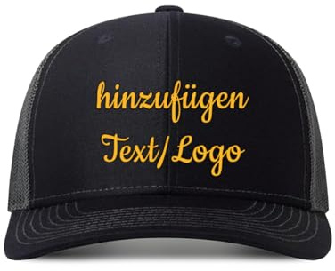 ERICAT personalisiert Cap personalisierte Basecap personalisiertes Baseball Cap Text selbst gestalten mit Foto/Namen Trucker Cap Kappe für Männer & Frauen