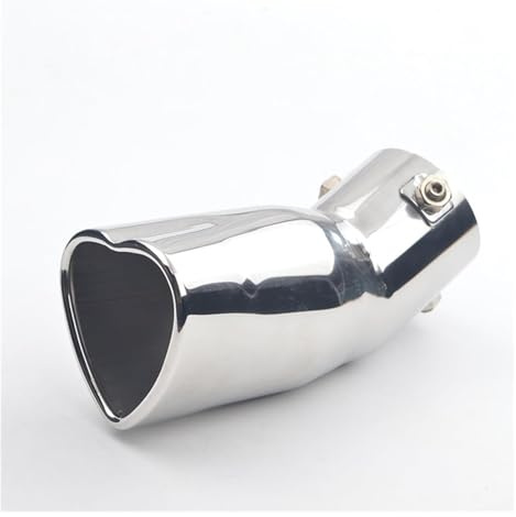 Cola Escape Coche Silenciador Trasero Universal Con Moldura Final Para Tubo De Escape De 2,5 Pulgadas Silenciador De Salida Universal Para Coche