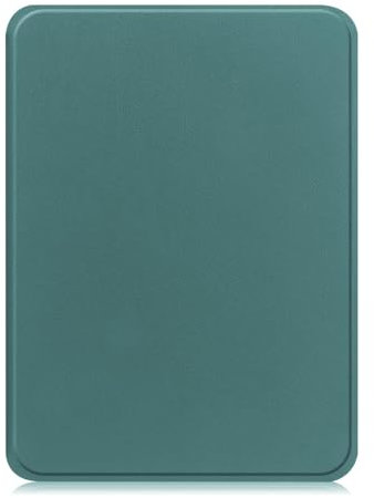 Étui pour Kindle Paperwhite 12{^>e<^} génération 2024 (7) et Kindle Colorsoft Signature Edition - Étui en cuir PU, fonction veille/réveil automatique (vert noirâtre)